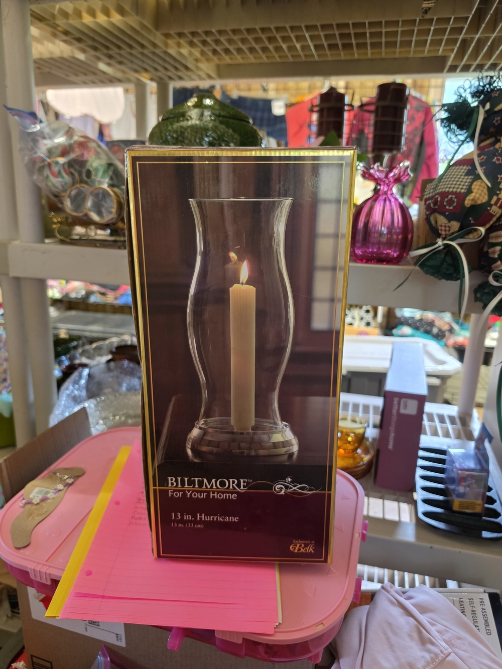 AT-1 Glass Hurricane Candle Holder - Clear